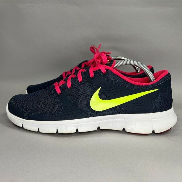 Nike Flex Experience RN Shoes Women's Size 10 Thunder Blue Volt Running Sneakers - Picture 5 of 12